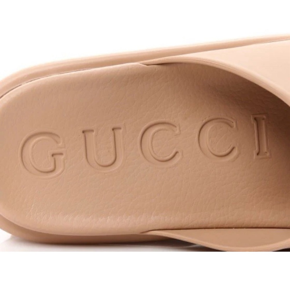 Gucci Women's Beige Slide Sandals Authentic - Picture 6 of 6